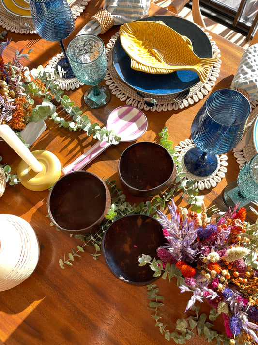Embrace Summer's Serenity: Styling Your Dining Table with Natural Tones and Bohemian Flair