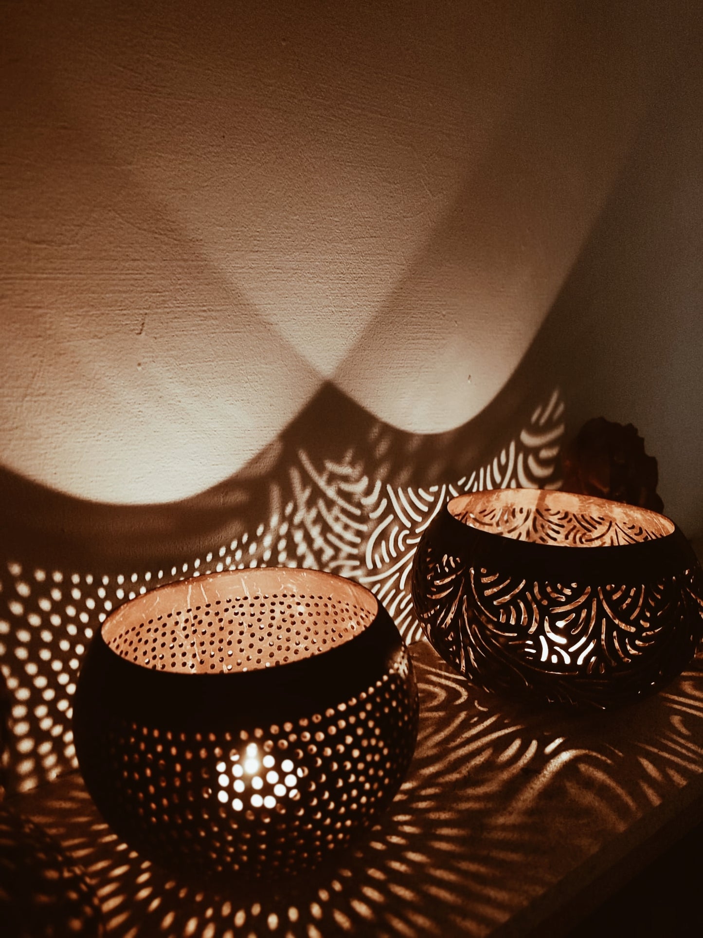 Coconut Decor Brown Dots