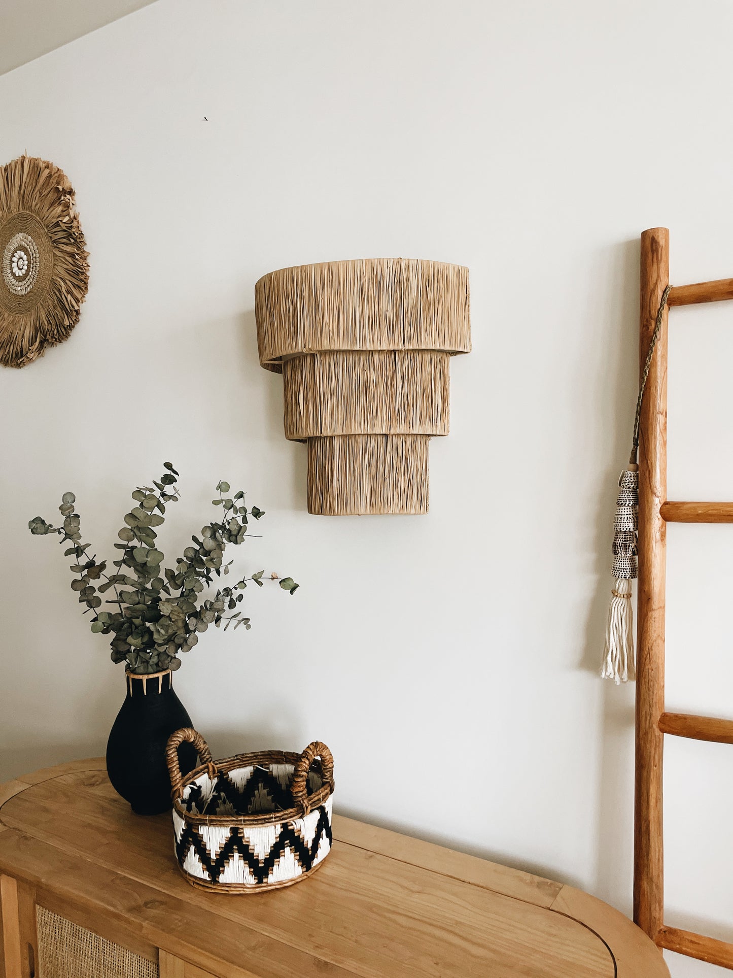 Mehara Raffia Wall Lampshade - Large