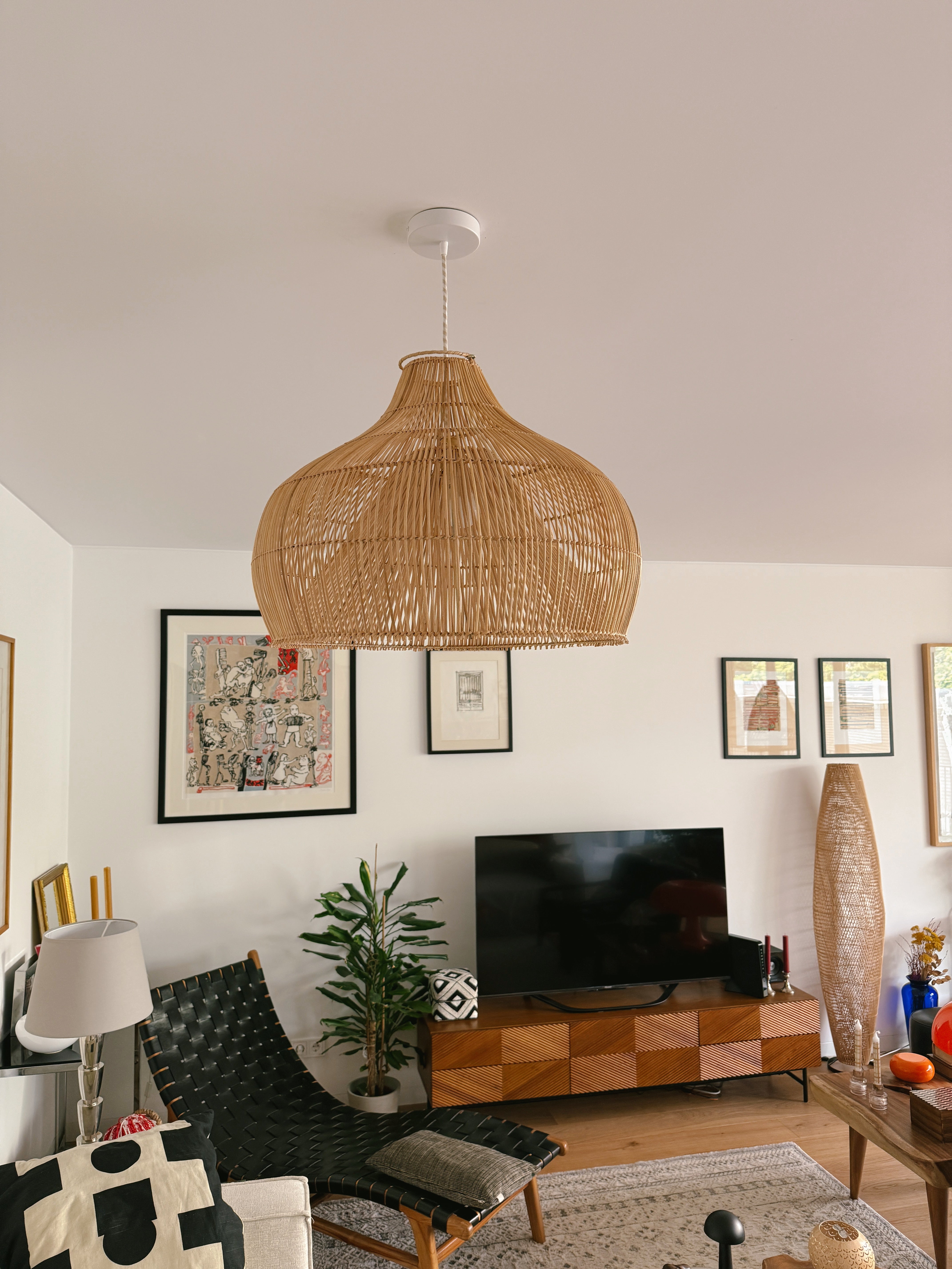 Rattan Lobster Lamp - 60cm