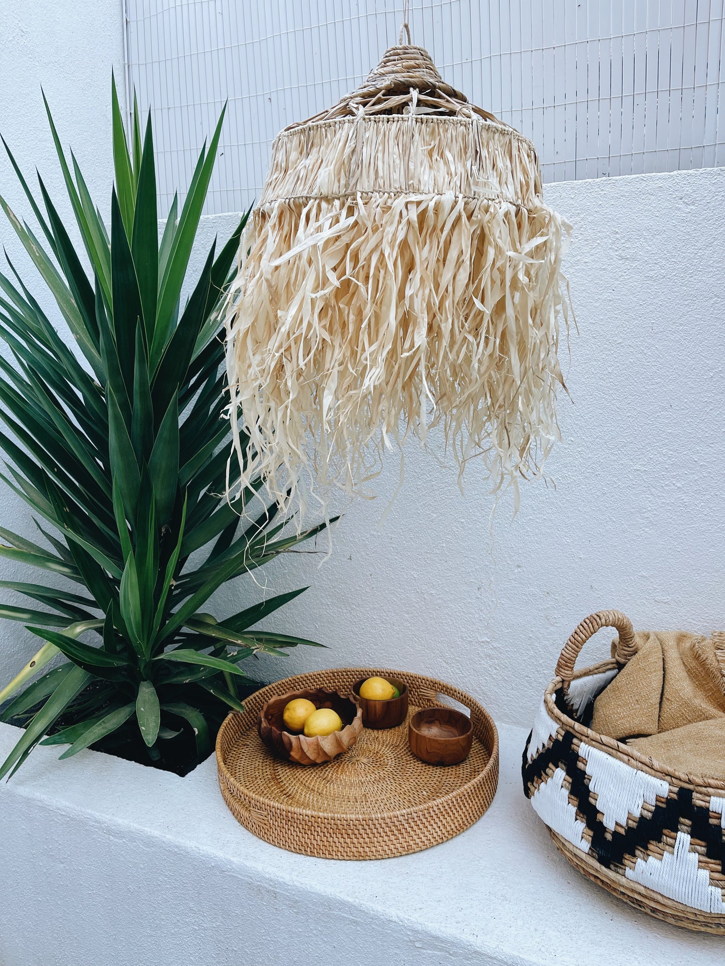 Betano Raffia Lampshade - S