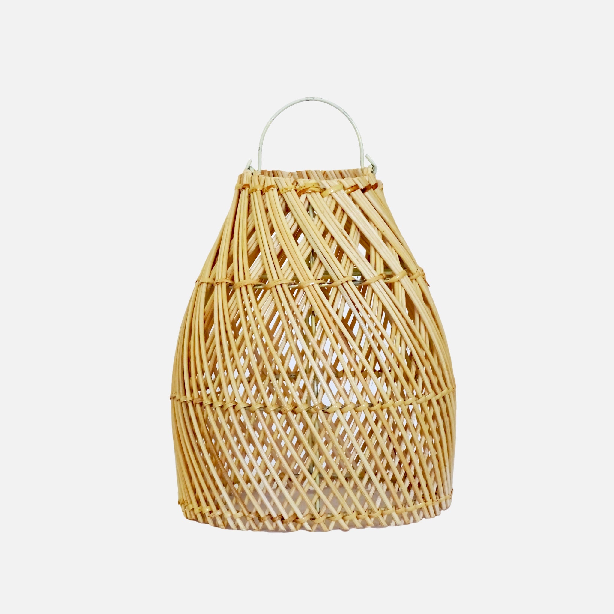 Ayana Cross Natural Rattan Lamp - S