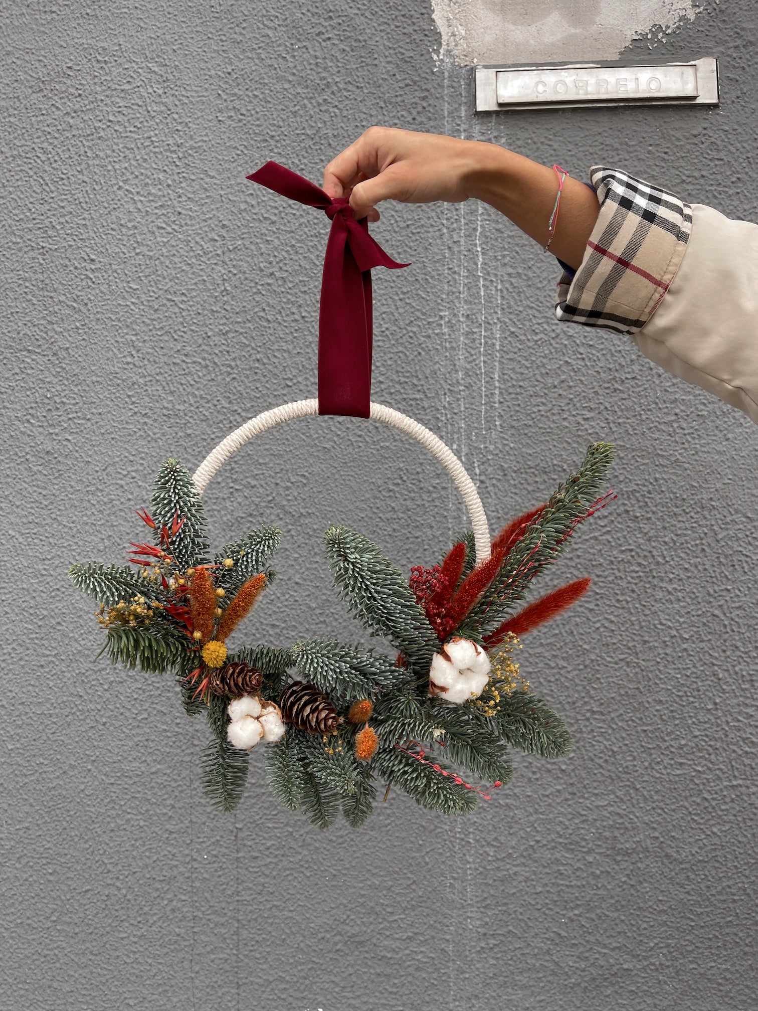 Christmas Wreath | Burgundy