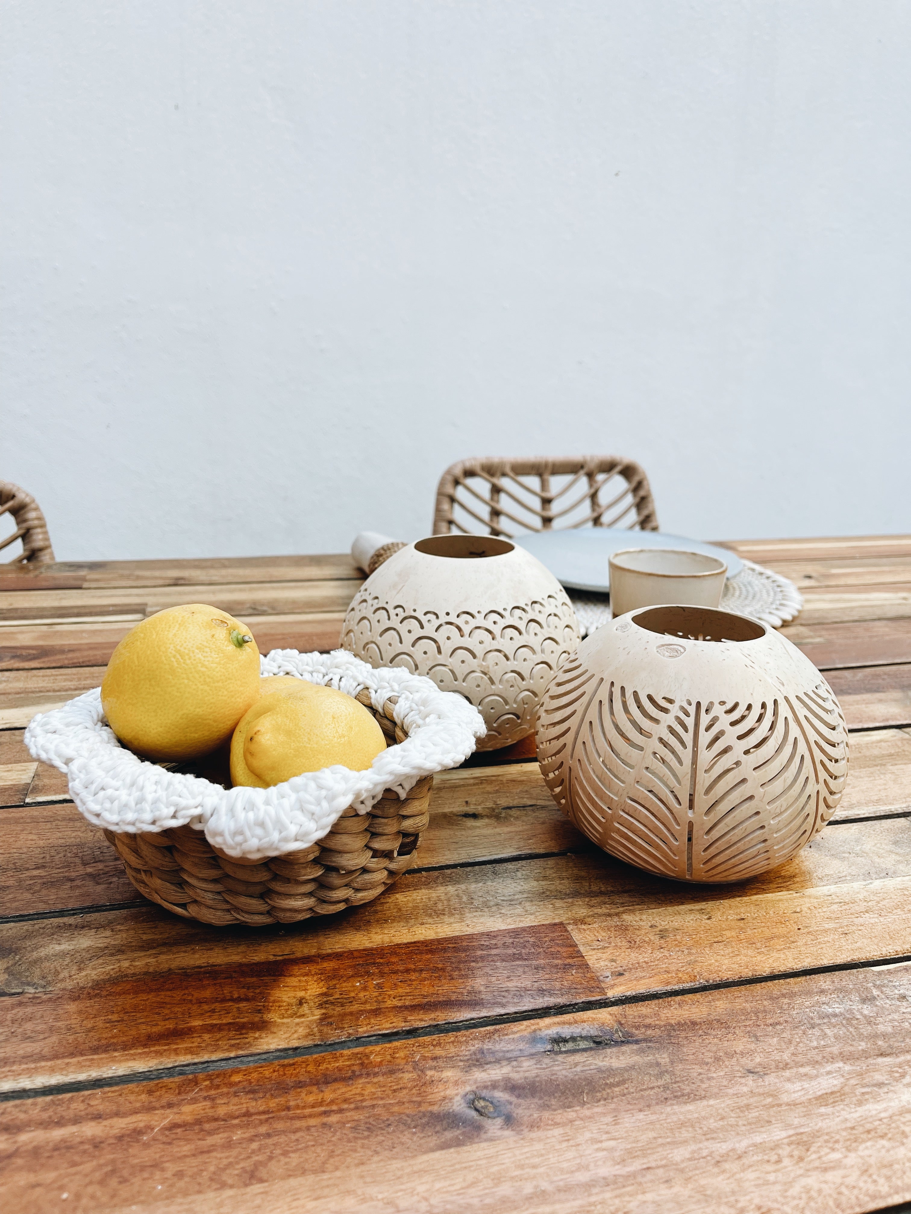 BLACK WEEK DEAL | Decoração de Coco - Set de 2