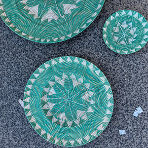 pratos decorativos menta 