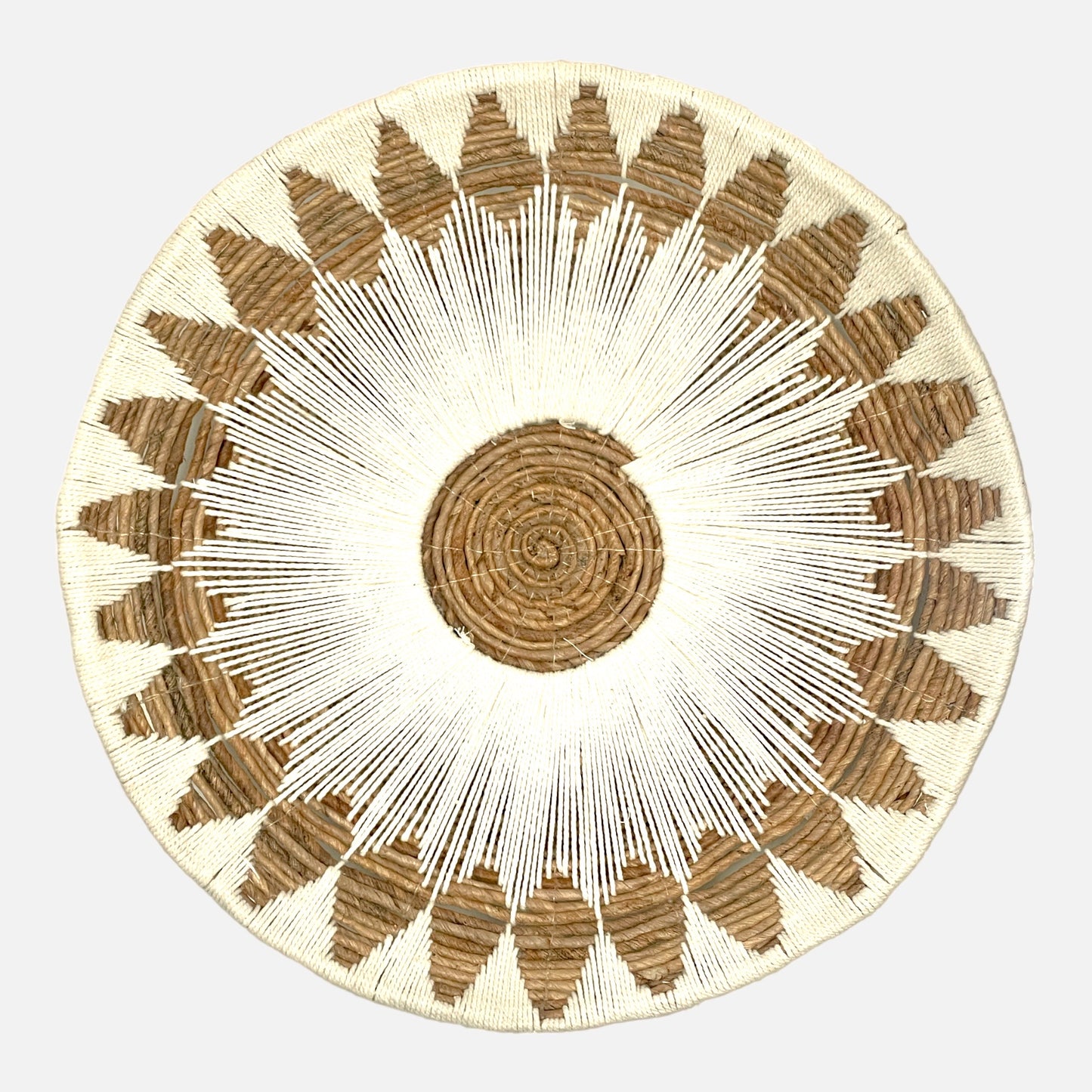 Pandawa Wall Plate White Sun - 60cm