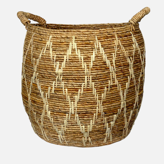 Railaco Natural Oval Basket - L