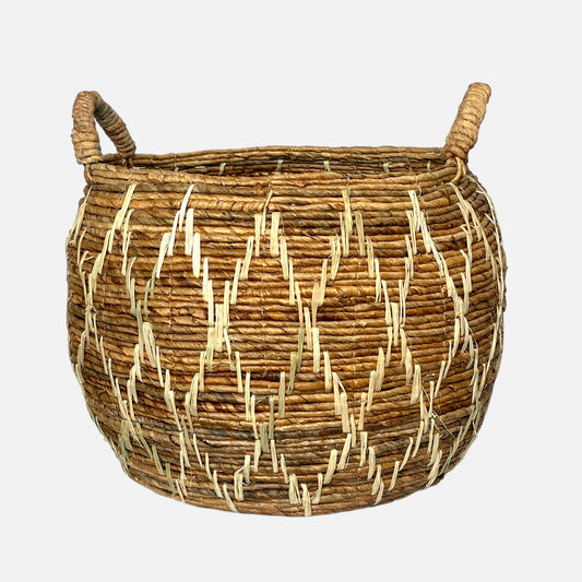 Railaco Natural Oval Basket - S