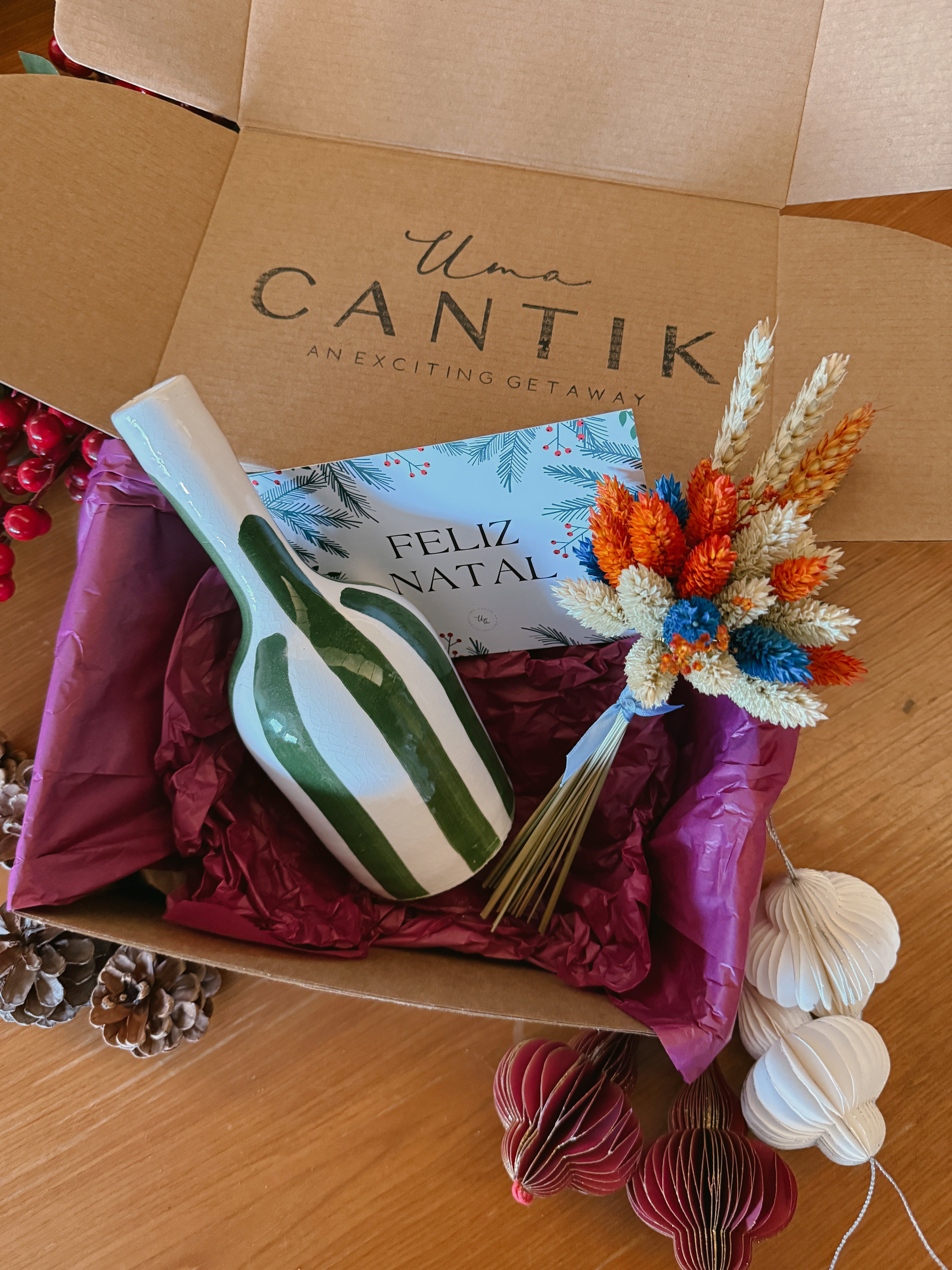 Cadeaubox - Vaasje en Bloemen