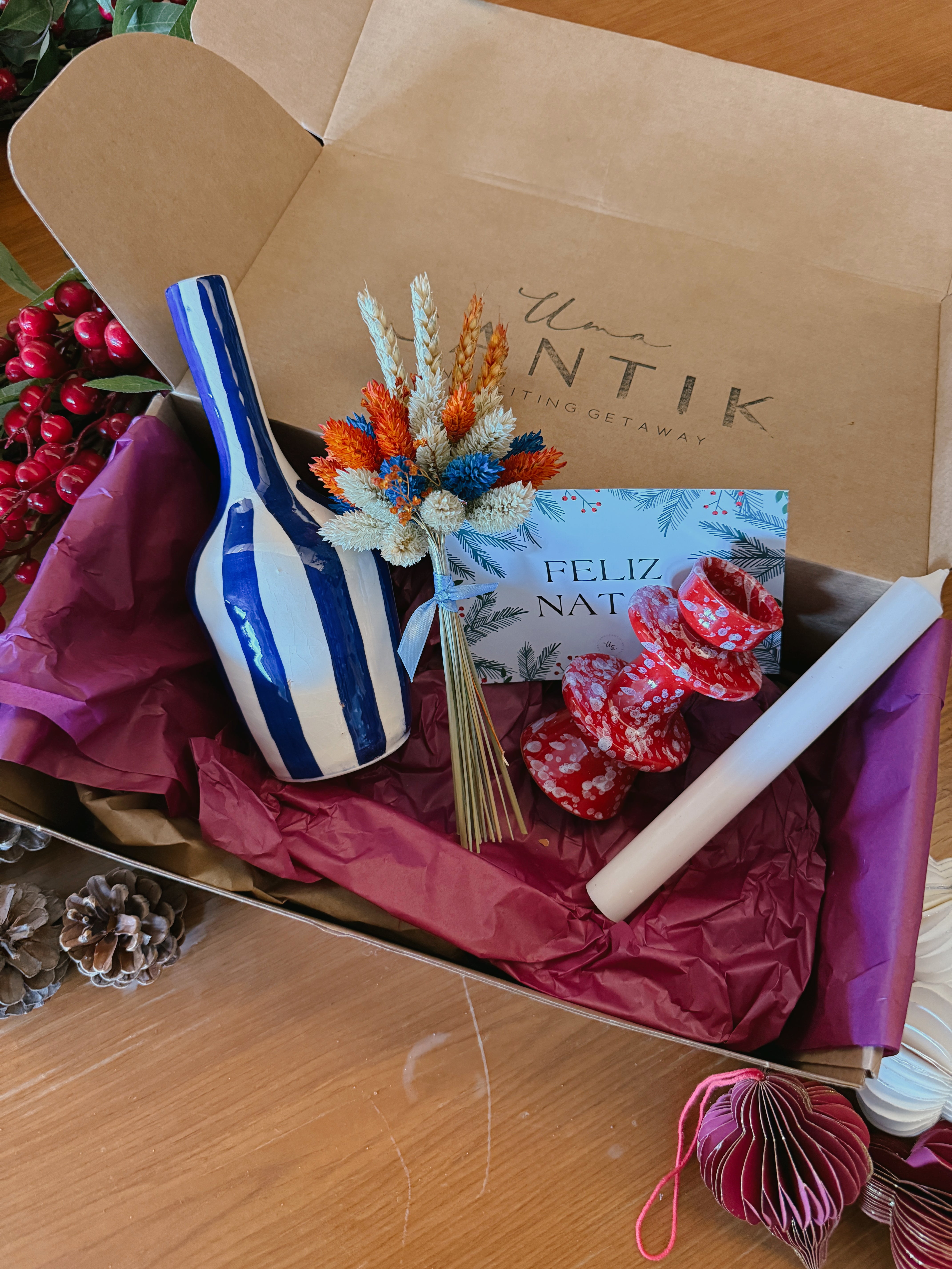 Cadeaubox - Vaasje en Kandelaar