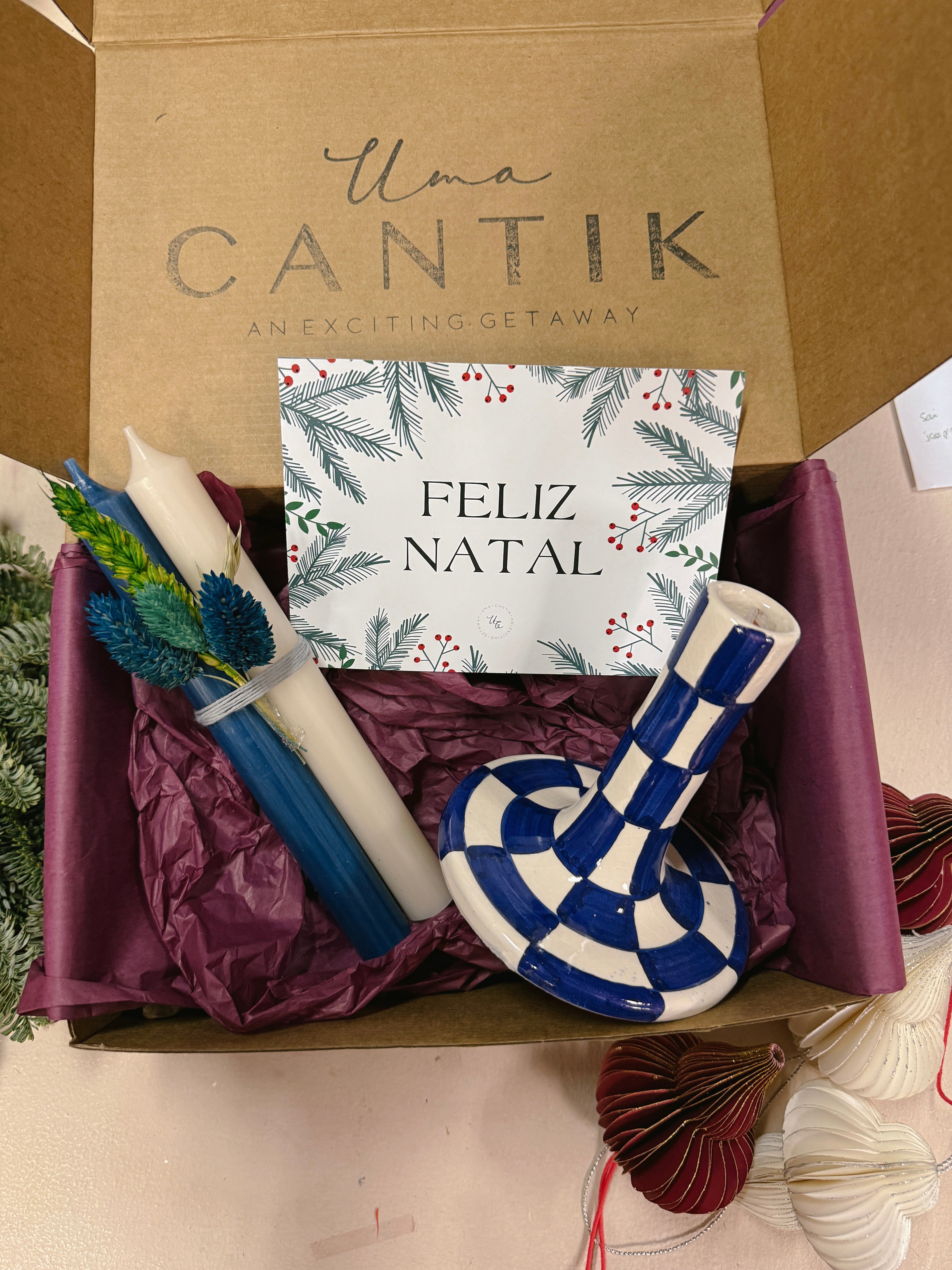 Cadeaubox - Kersthuisjes