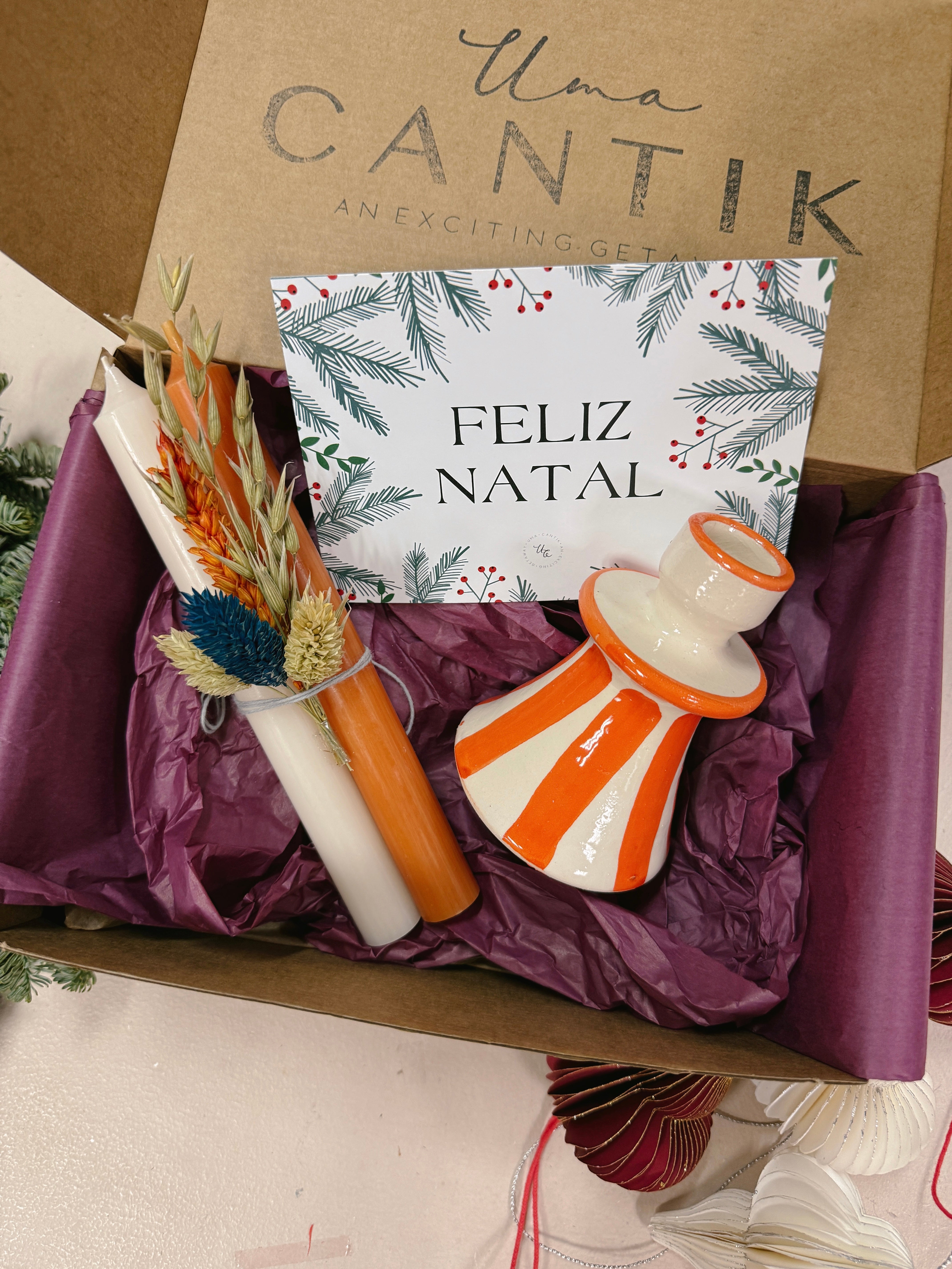 Cadeaubox - Kersthuisjes