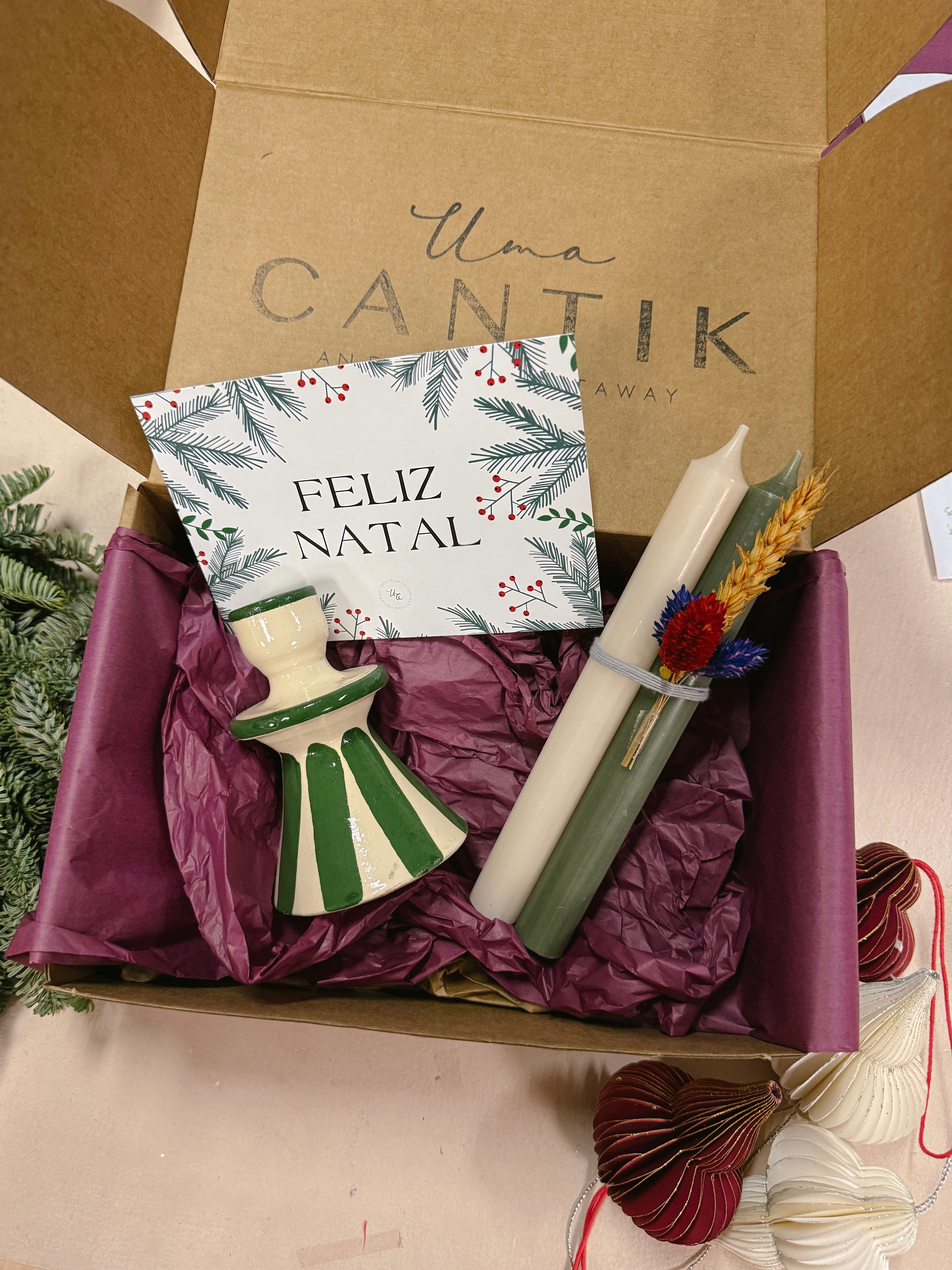 Cadeaubox - Kersthuisjes