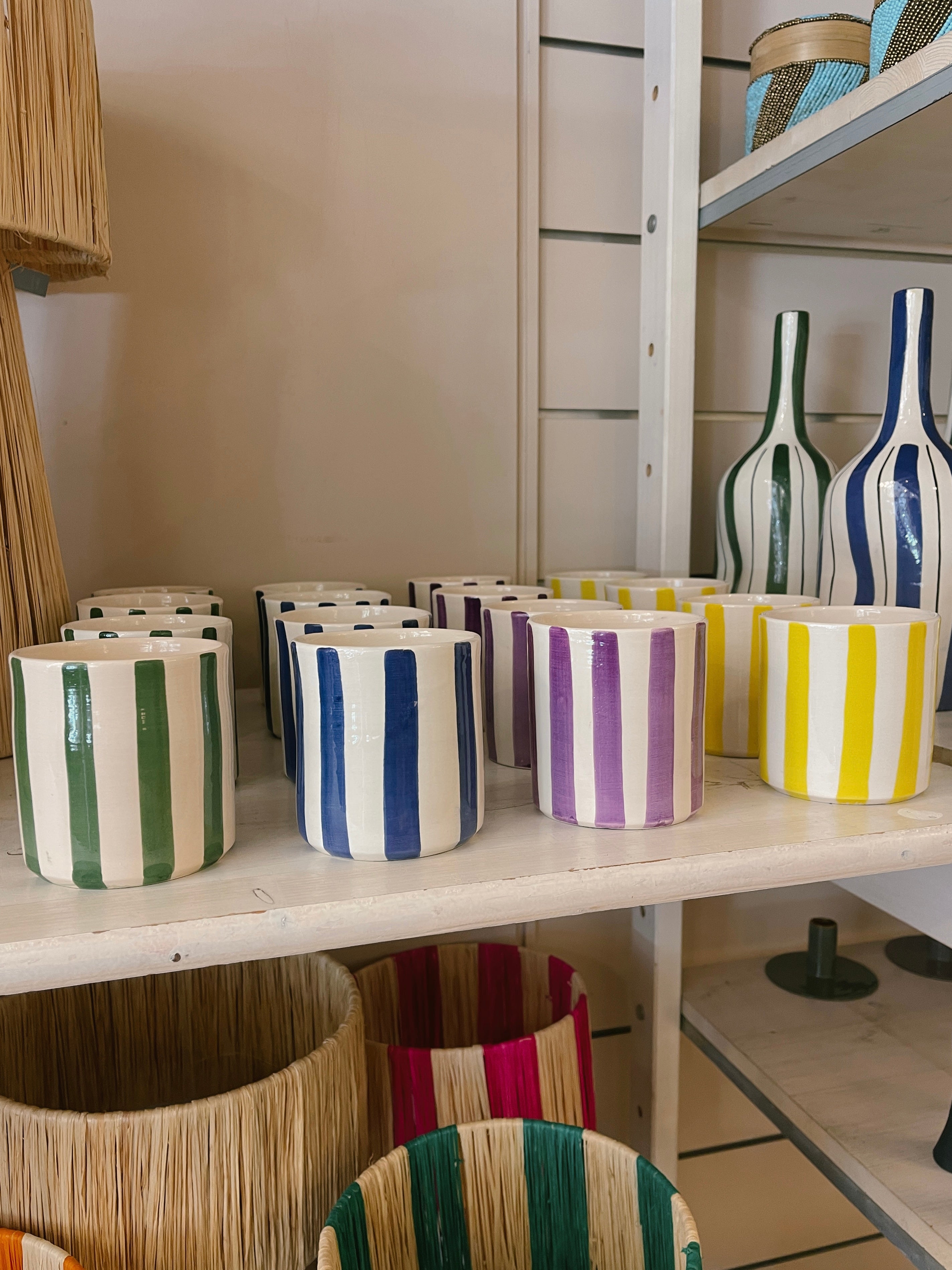 Striped Ceramic Cup