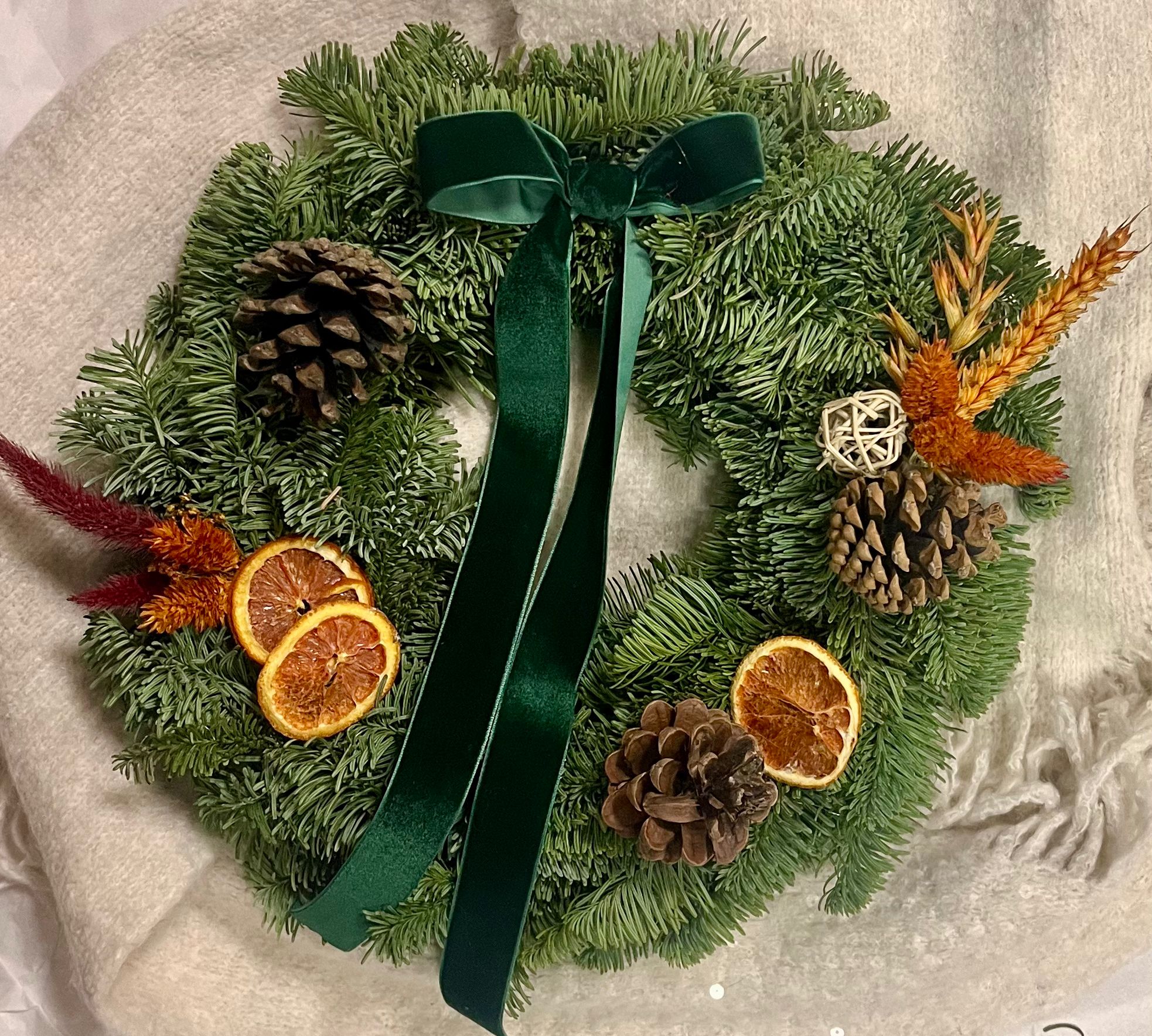 Coroa de Natal | Laranja 30-35cm