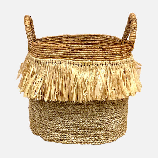 Berawa Basket Natural Raffia - L