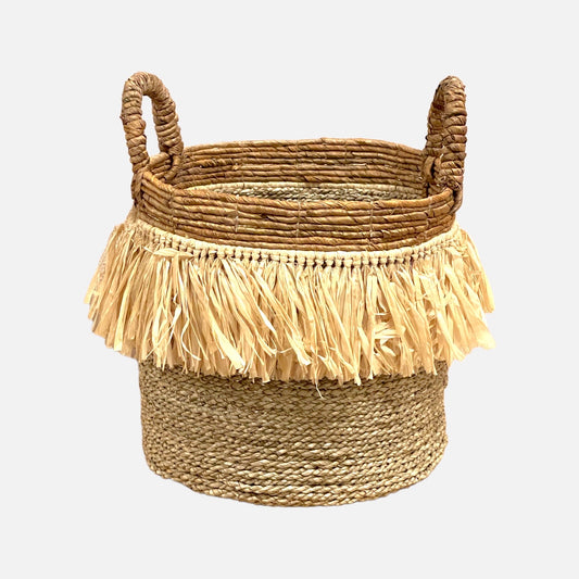 Berawa Basket Natural Raffia - M