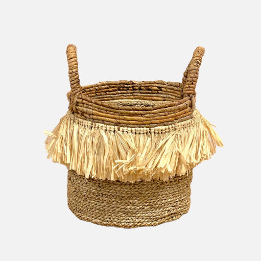 Berawa Basket Natural Raffia - S