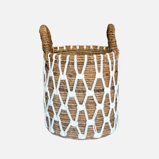 Cabalaki Basket White Pattern - S